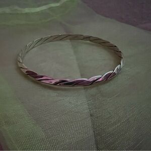 SOLD Tiffany and Co Vintage Sterling silver twisted rope bracelet